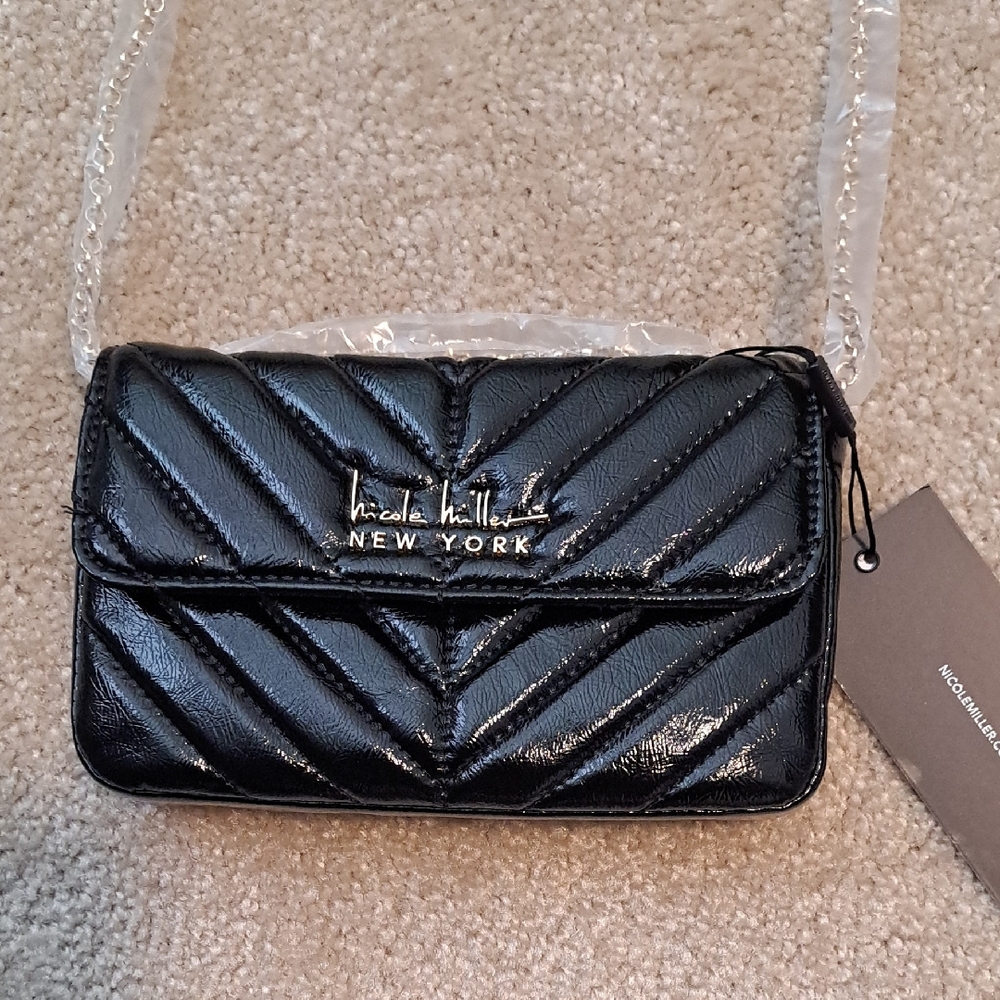 Nicole Miller Black Crossbody/Shoulder Bag